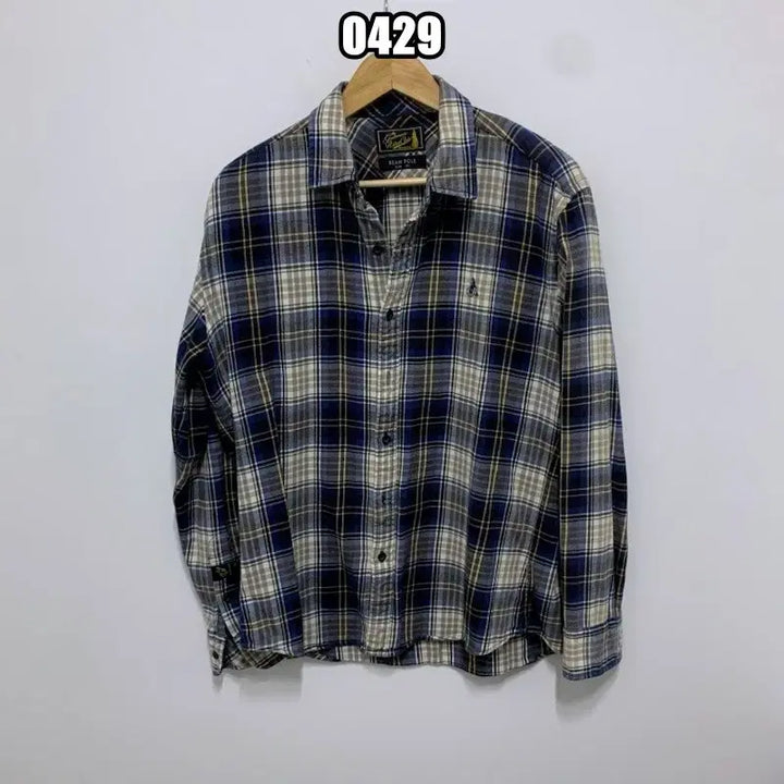 [BUNJANG] XL Beanpole Flannel Slim Fit Check Shirt / XL 빈폴 플란넬 슬림 체크 셔츠