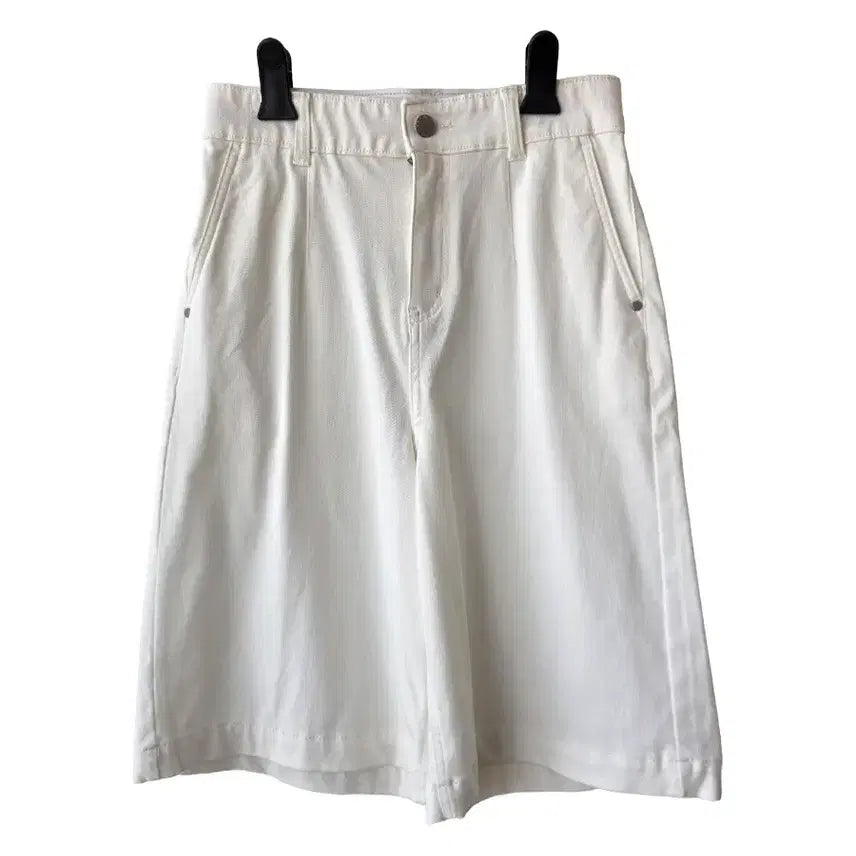 [BUNJANG] White Inner Banding Bermuda Pants / M/화이트 속밴딩 버뮤다 팬츠/새제품