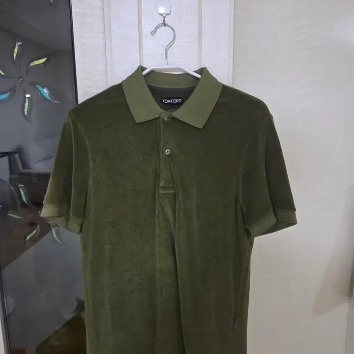 [BUNJANG] Tom Ford Terry Toweling Collar Short Sleeve T-Shirt Size 52 / 톰포드 테리 타월링 카라 반팔티 52