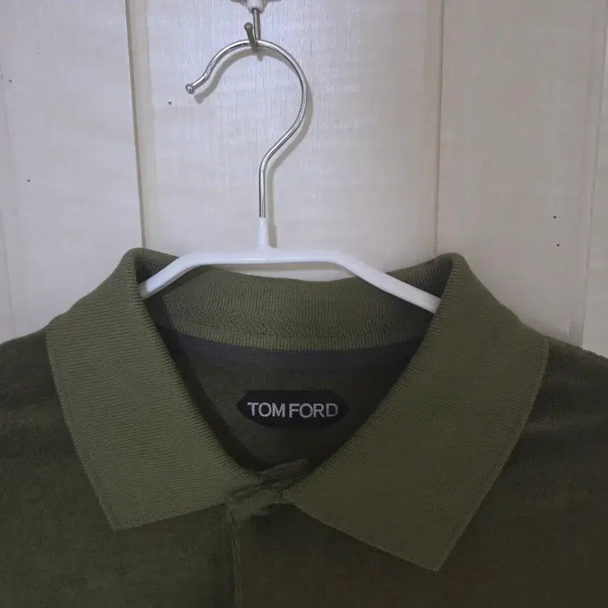[BUNJANG] Tom Ford Terry Toweling Collar Short Sleeve T-Shirt Size 52 / 톰포드 테리 타월링 카라 반팔티 52