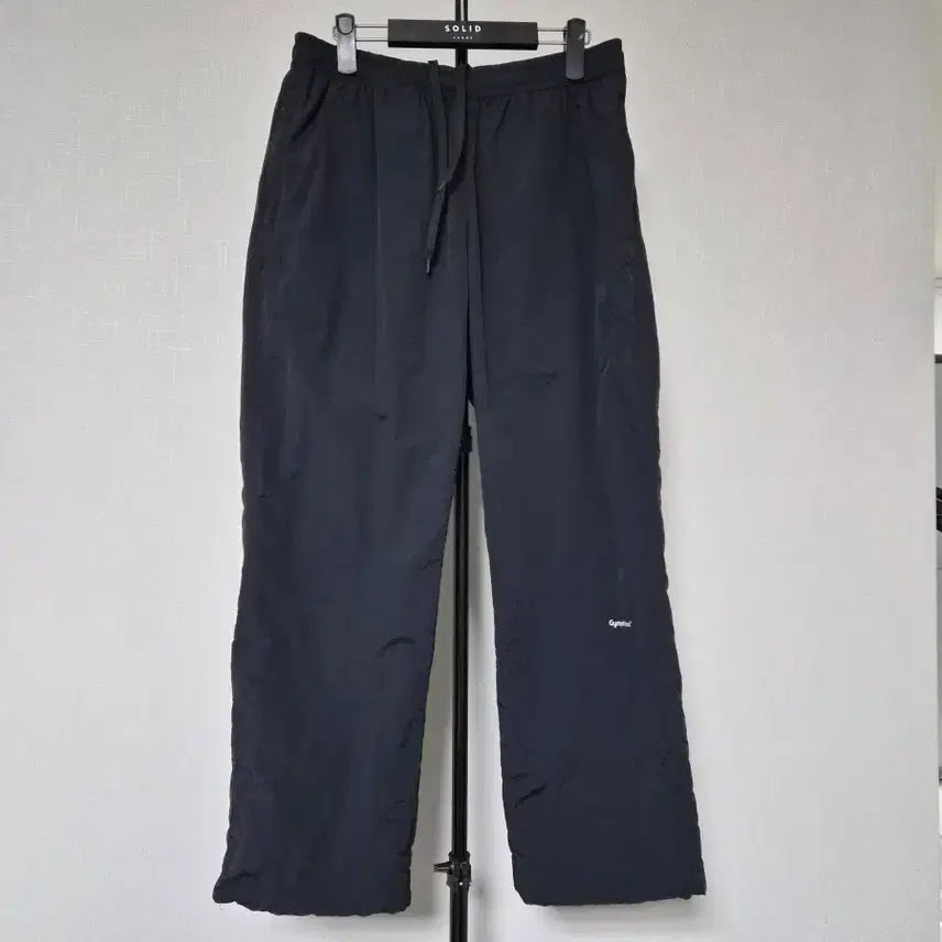 [BUNJANG] Gymphlex M Black Nylon Track Pants / 짐플렉스 M 이지 와이드 팬츠 M-바지-415
