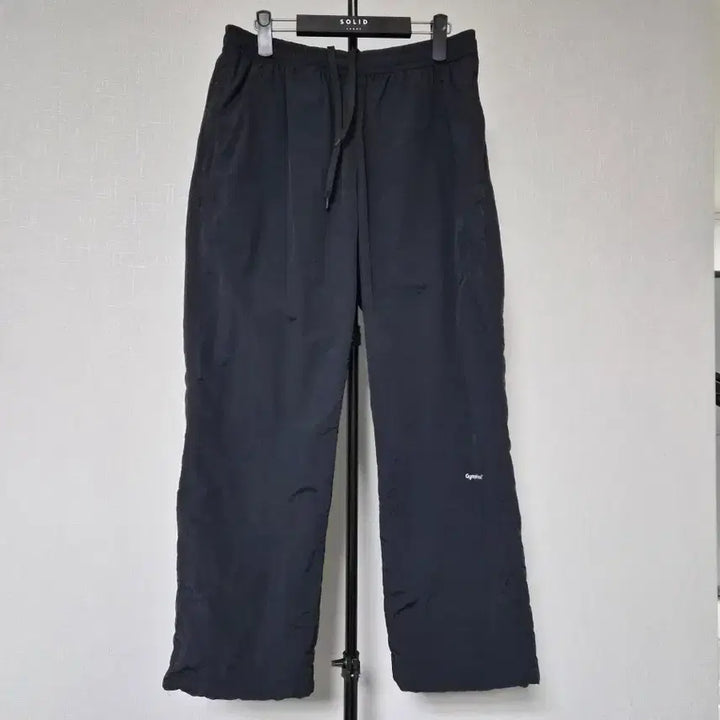 [BUNJANG] Gymphlex M Black Nylon Track Pants / 짐플렉스 M 이지 와이드 팬츠 M-바지-415