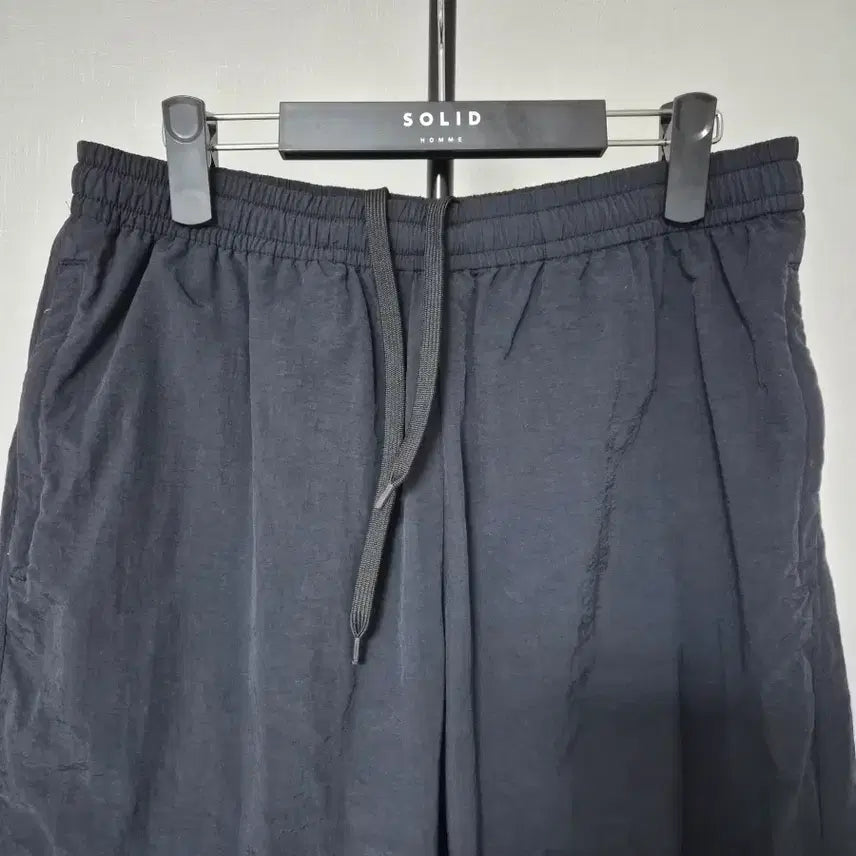 [BUNJANG] Gymphlex M Black Nylon Track Pants / 짐플렉스 M 이지 와이드 팬츠 M-바지-415