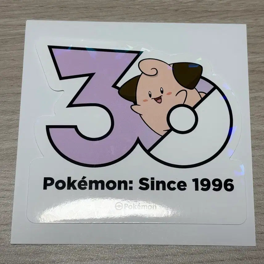 [BUNJANG] Pikachu 30th Anniversary Pokemon Logo Sticker / 삐 30주년 포켓몬 로고 스티커