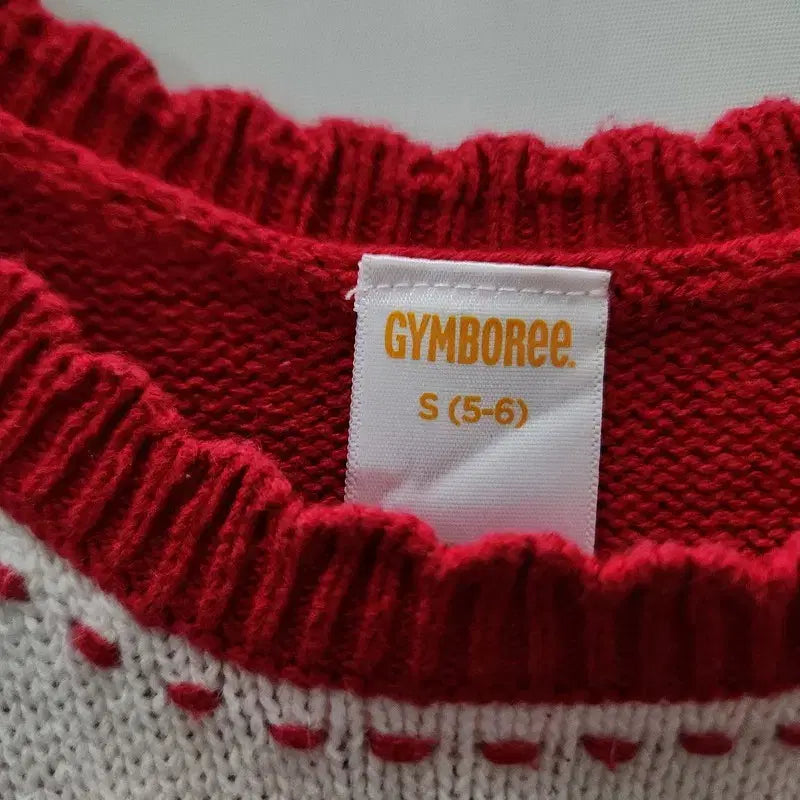 [BUNJANG] Vintage Kitsch Cherry Cubic Red Knit Vest S / 빈티지 키치 체리 큐빅 레드 니트 조끼 S