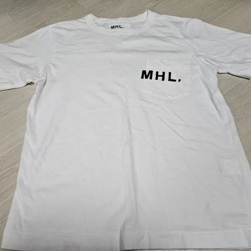 [BUNJANG] Margaret Howell White Pocket Short Sleeve T-shirt M / MHL 마가렛호웰 화이트 포켓 반팔 티셔츠 M