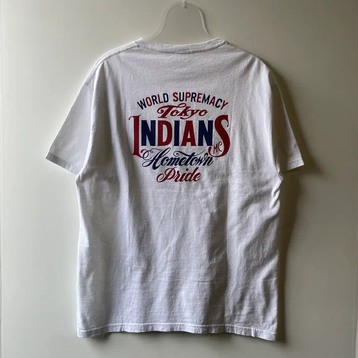 [BUNJANG] Tokyo Indians Blue Ribbon T-Shirt / 도쿄인디언스 블루리본 반팔 티셔츠