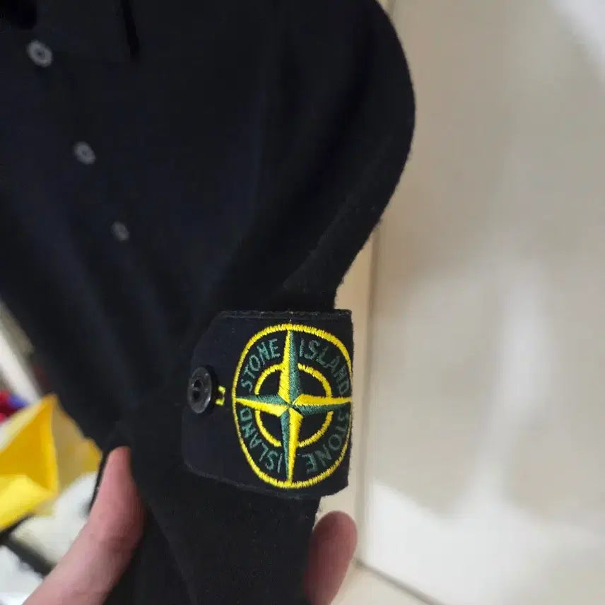 [BUNJANG] Stone Island Collar Half-Zip Knit L / (새상품급) 스톤아일랜드 카라 반집업 니트 L