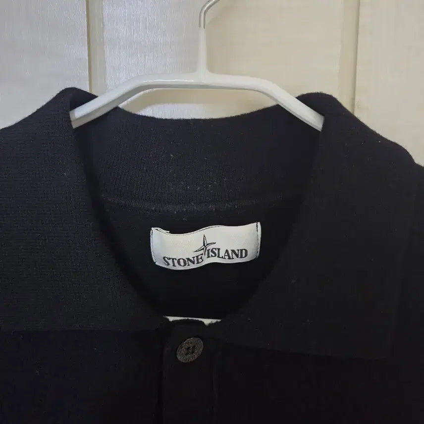 [BUNJANG] Stone Island Collar Half-Zip Knit L / (새상품급) 스톤아일랜드 카라 반집업 니트 L