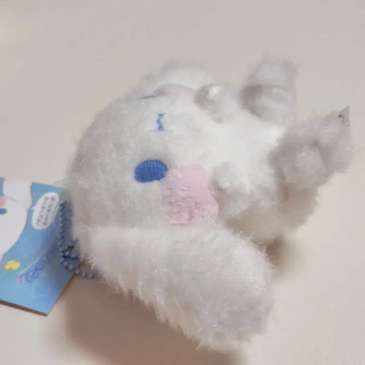 [BUNJANG] Sanrio Cinnamonroll Cheeks Stuffed Keychain / 산리오 볼빵빵 시나모롤 인형 키링 유우시