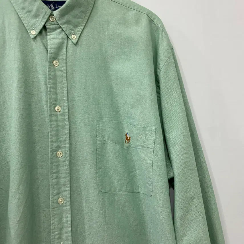 [BUNJANG] Polo Ralph Lauren Logo Long Sleeve Shirt XL / 698. 폴로 로고 긴팔셔츠(XL)