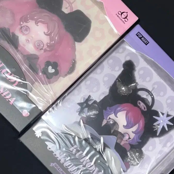 [BUNJANG] Popmart Skullpanda Kuromi Collaboration Plush Keychain / 팝마트 스컬판다 쿠로미 인형 키링