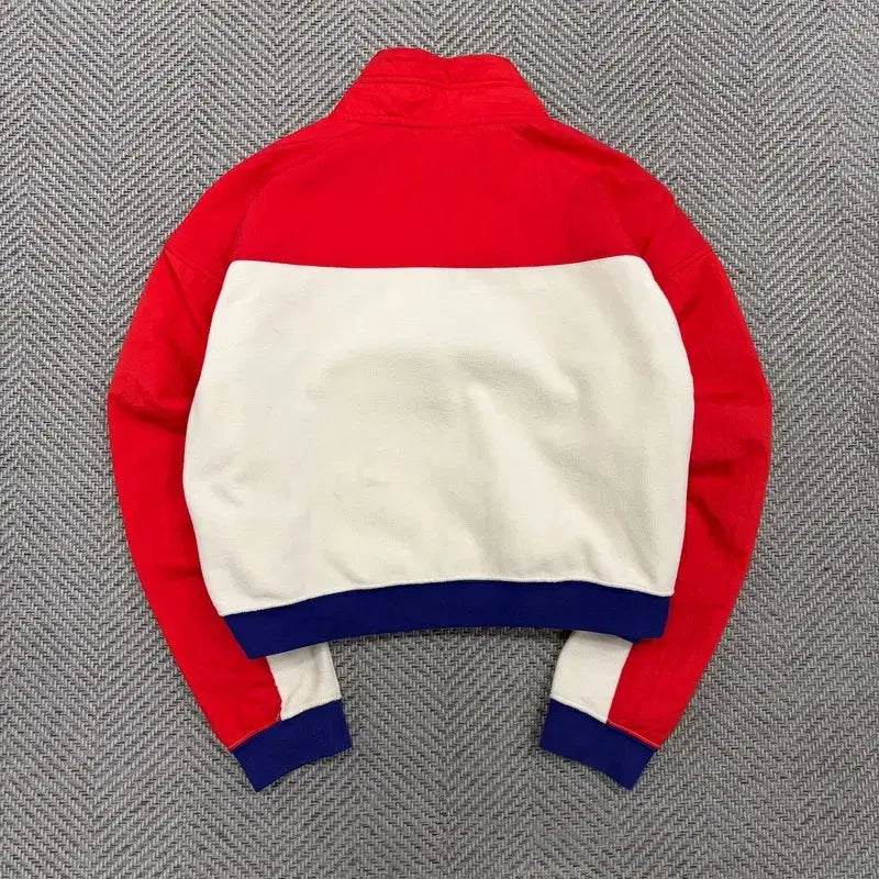 [BUNJANG] Nike Colorblock Half-Zip Fleece Top / 나이키 배색 반집업 플리스 탑 v3378