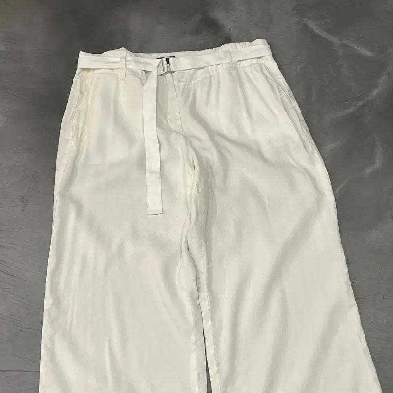 [BUNJANG] Calvin Klein Belted Linen Pants / 캘빈클라인 벨티드 린넨 팬츠 y16509