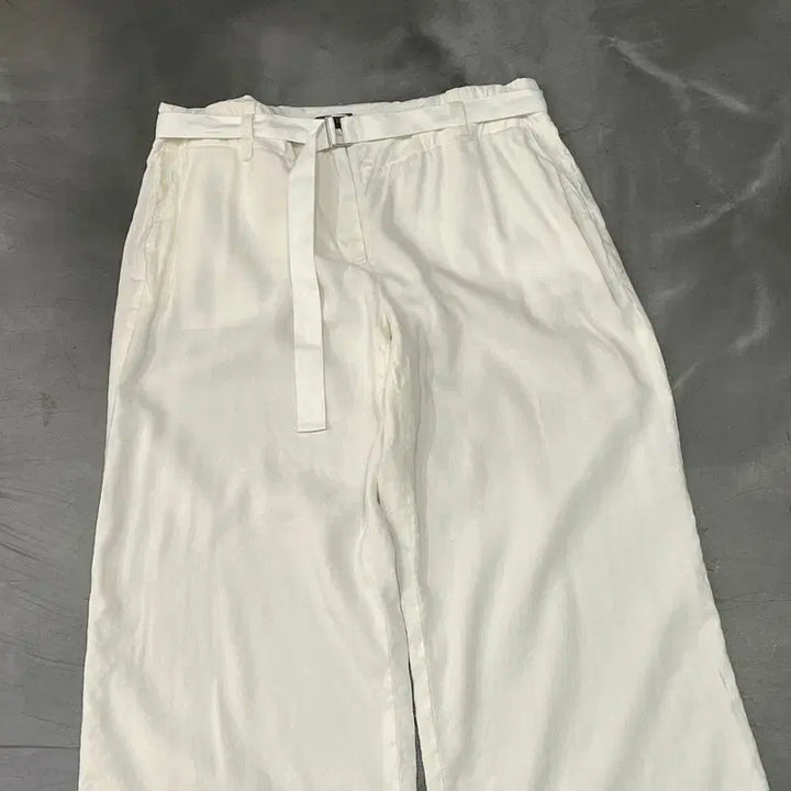 [BUNJANG] Calvin Klein Belted Linen Pants / 캘빈클라인 벨티드 린넨 팬츠 y16509