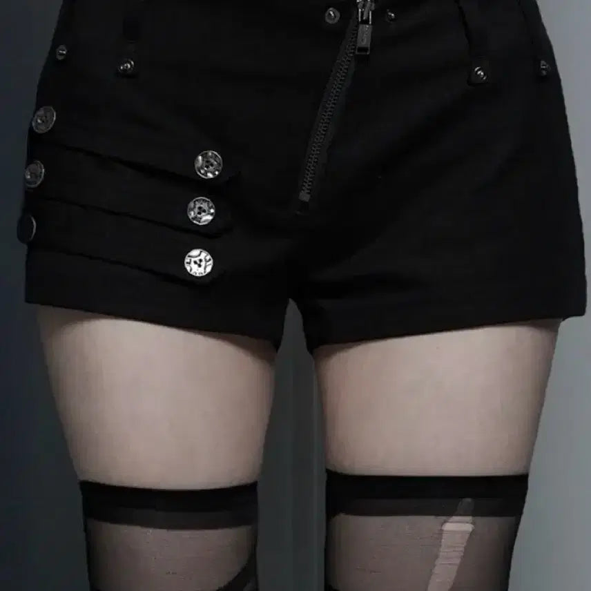[BUNJANG] Etosose Zipper Short Pants (Black) / 에트오소메 zipper short pants (Black)
