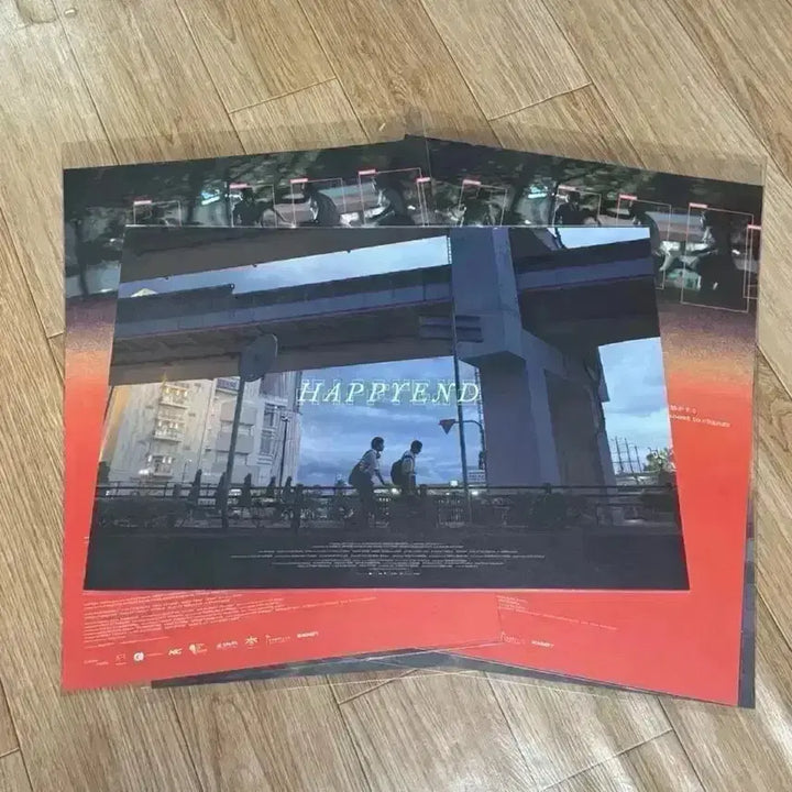 [BUNJANG] Happy End A3 Poster, Artist Badge, Scenario Card / 해피엔드 A3포스터 아티스트 뱃지 네오소라 영화 일본영화 시나리오카드