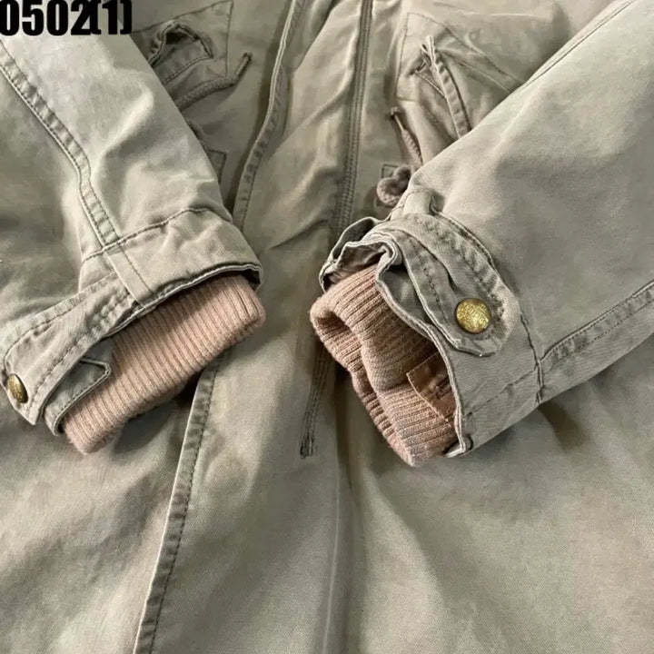 [BUNJANG] Scotch &amp; Soda Military Khaki Hooded Field Jacket M / 스코치앤소다 밀리터리 카키색 후드 야상 점퍼 M