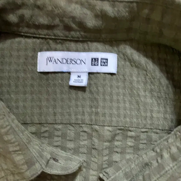 [BUNJANG] JW Anderson Seersucker Check Short Sleeve Shirt / JW앤더슨 시어서커 체크 반팔 셔츠 M (100)