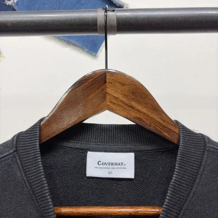 [BUNJANG] Covernat Embroidered Sweatshirt Long Sleeve T-Shirt / (100) 커버낫 캐주얼 스트릿 자수 맨투맨 긴팔 티