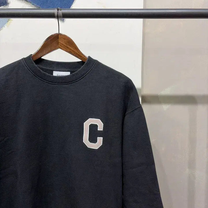 [BUNJANG] Covernat Embroidered Sweatshirt Long Sleeve T-Shirt / (100) 커버낫 캐주얼 스트릿 자수 맨투맨 긴팔 티