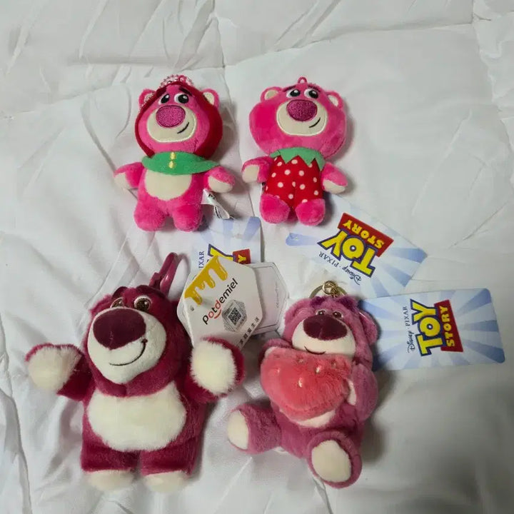 [BUNJANG] Lotso Collection Keychain Bag Charm Plush Toy / 인형 랏소모음 키링 열쇠고리 랏소 토이스토리 가방걸이 고리인형