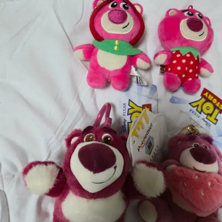 [BUNJANG] Lotso Collection Keychain Bag Charm Plush Toy / 인형 랏소모음 키링 열쇠고리 랏소 토이스토리 가방걸이 고리인형
