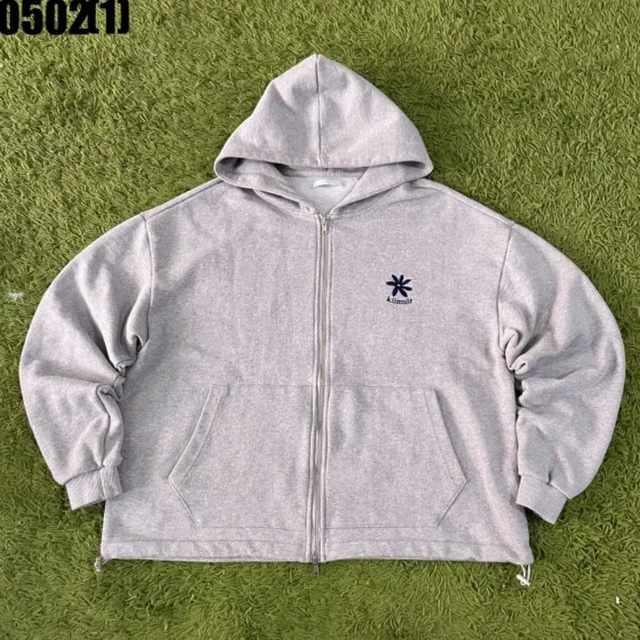 [BUNJANG] KIMUER Mélange Logo Oversized Hoodie XL / 키뮤어 후드티 XL