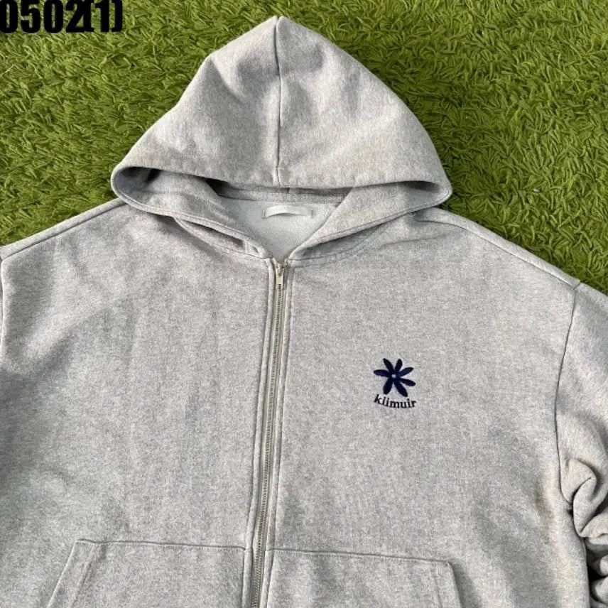 [BUNJANG] KIMUER Mélange Logo Oversized Hoodie XL / 키뮤어 후드티 XL