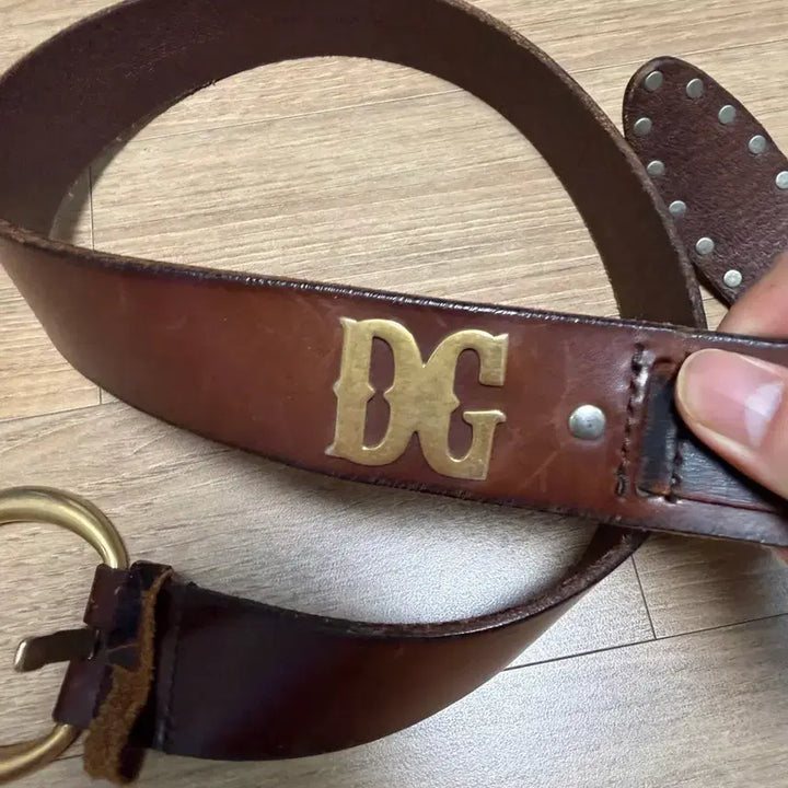 [BUNJANG] Dolce &amp; Gabbana DG Logo Leather Belt / [90] 돌체앤가바나 DG 로고 벨트