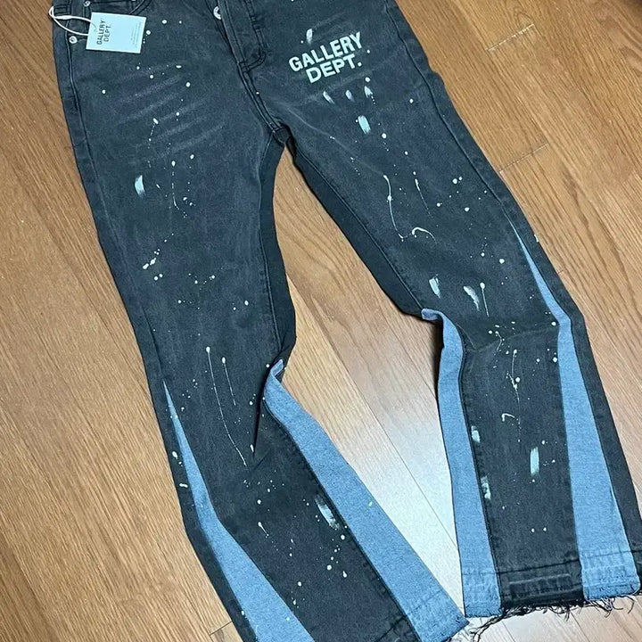 [BUNJANG] Gallery Dept Splatter Denim Pants Size 28 / 갤러리 뎁트 스플래터 데님 팬츠