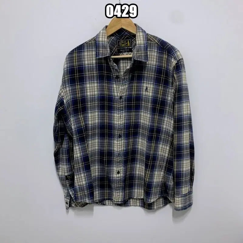 [BUNJANG] XL Beanpole Flannel Slim Fit Check Shirt / XL 빈폴 플란넬 슬림 체크 셔츠