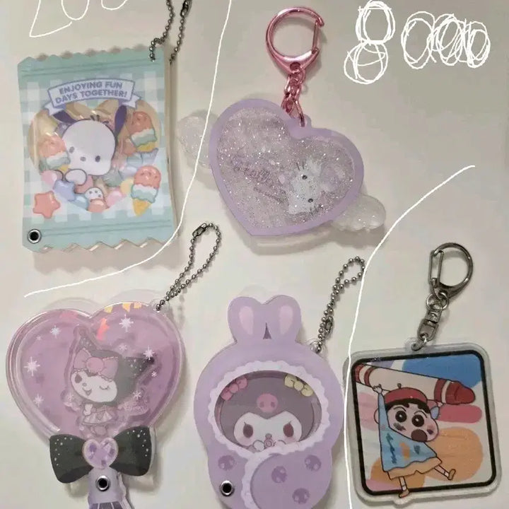 [BUNJANG] Crayon Shin-chan Sanrio Collaboration Keyring / 짱구는못말려 산리오 키링