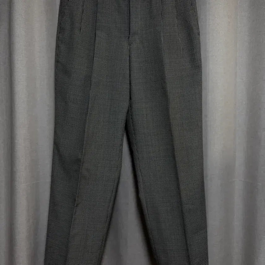 [BUNJANG] Saint Laurent (YSL) Classic Check Wool Blend Slacks / YSL 입생로랑 체크 슬랙스 (허리 88cm)