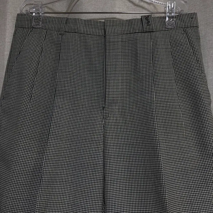 [BUNJANG] Saint Laurent (YSL) Classic Check Wool Blend Slacks / YSL 입생로랑 체크 슬랙스 (허리 88cm)