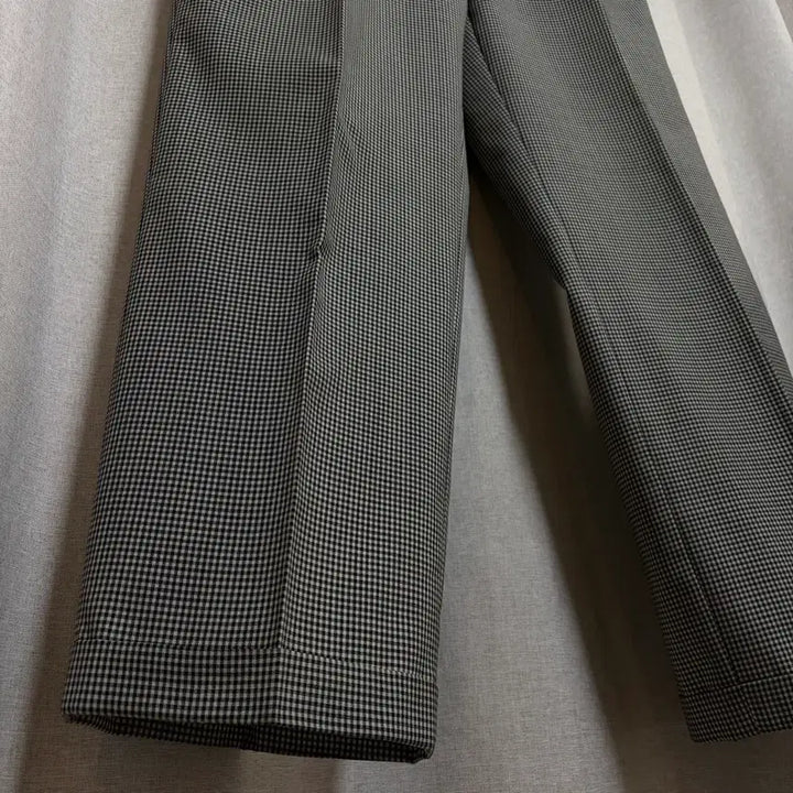 [BUNJANG] Saint Laurent (YSL) Classic Check Wool Blend Slacks / YSL 입생로랑 체크 슬랙스 (허리 88cm)