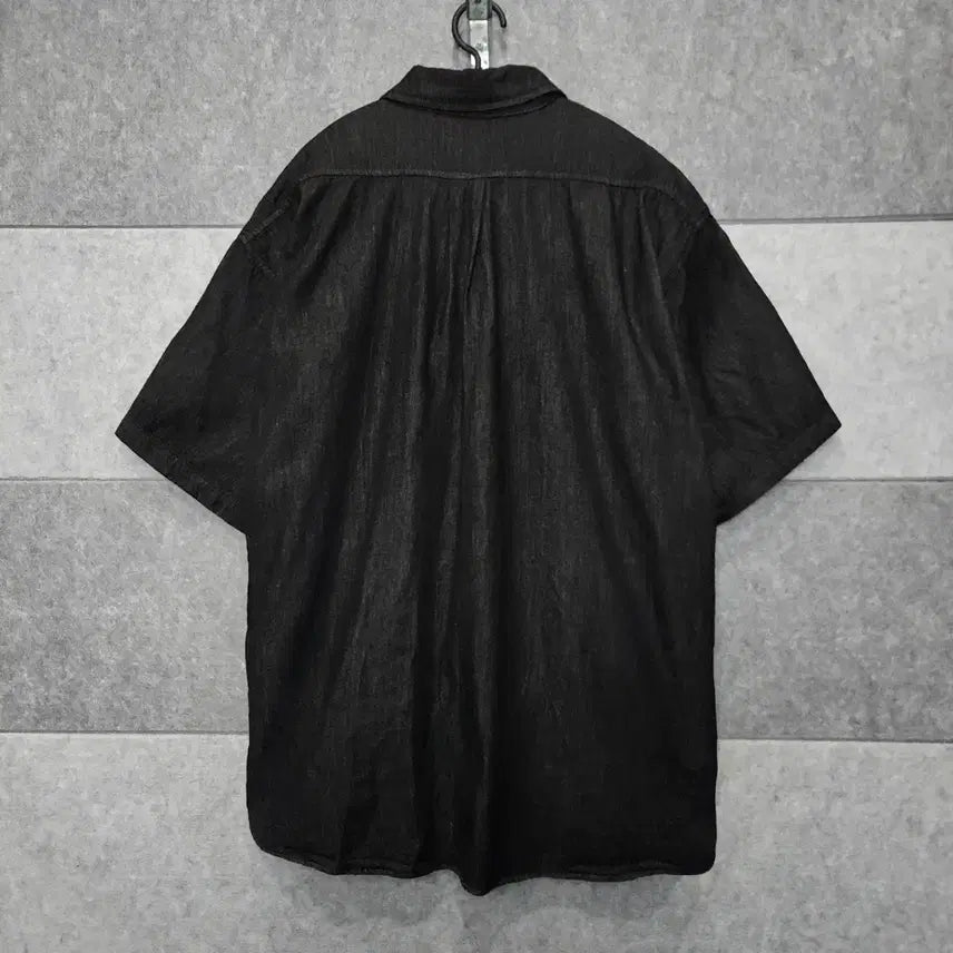 [SOLD OUT] 라퍼지스토어 오버사이즈 남성 데님 반팔 셔츠 (사이즈 L)