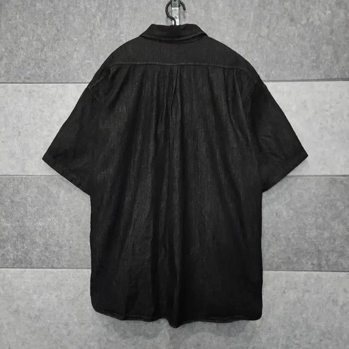 [SOLD OUT] 라퍼지스토어 오버사이즈 남성 데님 반팔 셔츠 (사이즈 L)