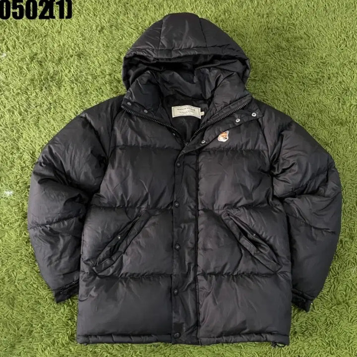 [BUNJANG] Maison Kitsuné Black Hooded Padded Jumper XS / 메종키츠네 블랙 후드 패딩 점퍼 XS