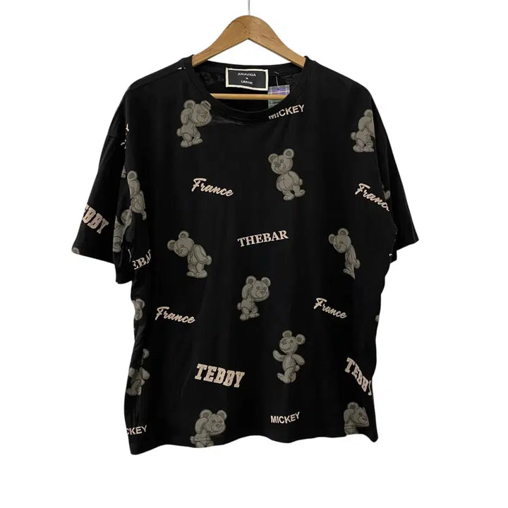 [BUNJANG] ARAVIGA Bear Graphic Short Sleeve T-Shirt XL / 701. ARIAVIGA 곰돌이 반팔티셔츠(XL)