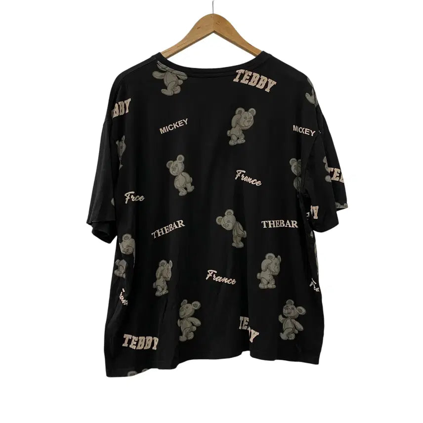[BUNJANG] ARAVIGA Bear Graphic Short Sleeve T-Shirt XL / 701. ARIAVIGA 곰돌이 반팔티셔츠(XL)