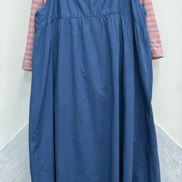 [BUNJANG] Hagumi Layered Stripe Knit &amp; Dress Set / 일본빈티지 하구미 레이어드 스트라이프니트 러블리 원피스코디세트