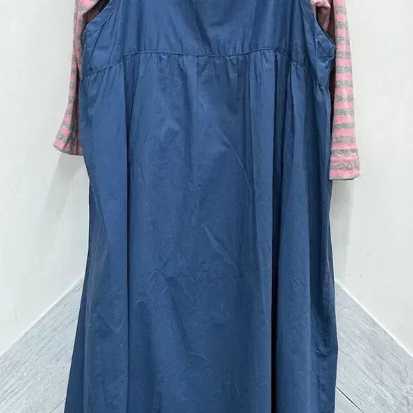 [BUNJANG] Hagumi Layered Stripe Knit &amp; Dress Set / 일본빈티지 하구미 레이어드 스트라이프니트 러블리 원피스코디세트