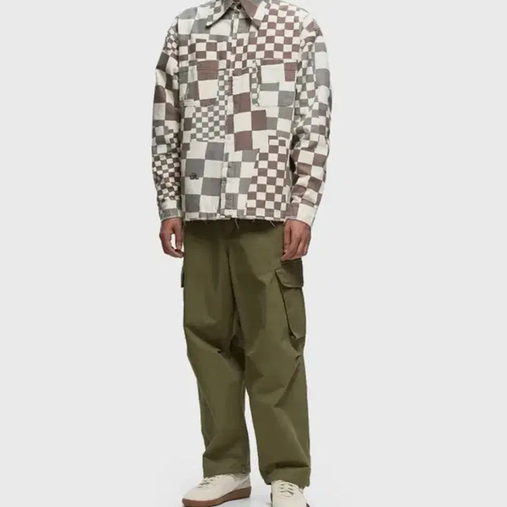 [BUNJANG] ERL Cotton Canvas Check Jacket / ERL 이알엘 코튼 캔버스 체크 자켓 새상품