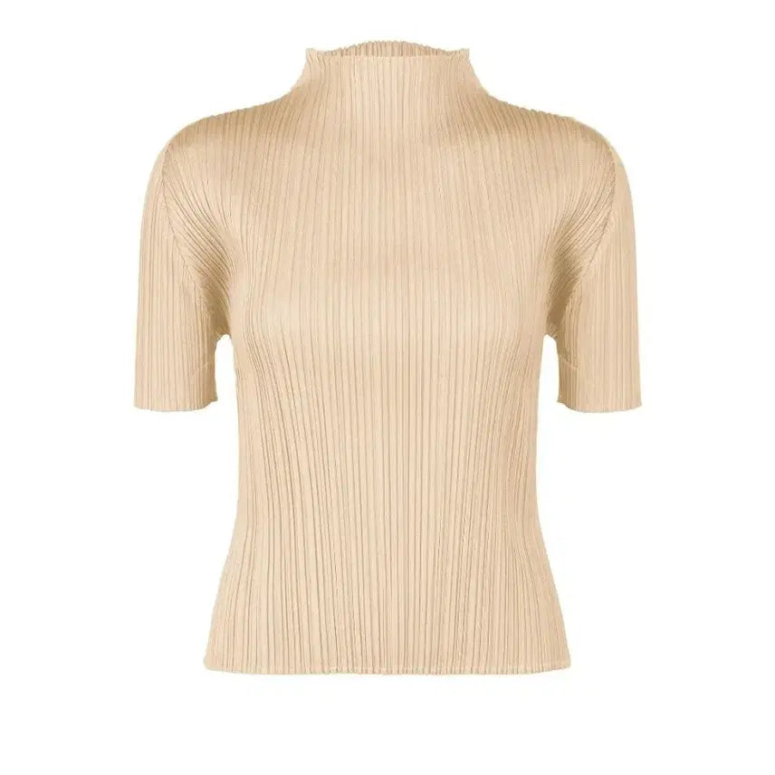 [BUNJANG] Issey Miyake Pleats Please 5 Month Monthly Top Sand Beige Size 3 / 이세이미야케 플리츠플리즈 탑 5월 먼슬리 탑 샌드베이지 3사이즈