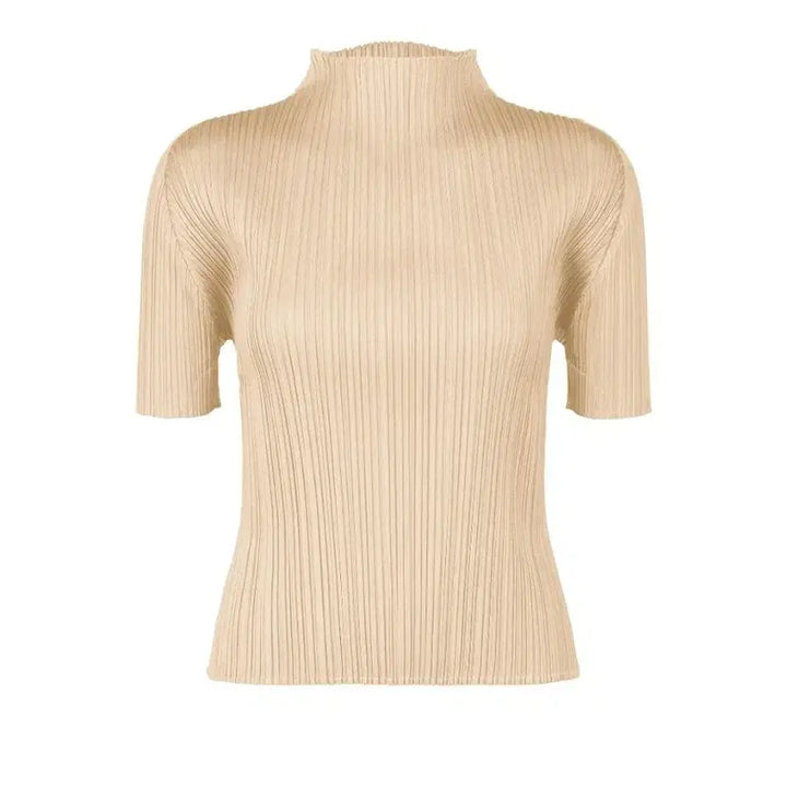 [BUNJANG] Issey Miyake Pleats Please 5 Month Monthly Top Sand Beige Size 3 / 이세이미야케 플리츠플리즈 탑 5월 먼슬리 탑 샌드베이지 3사이즈