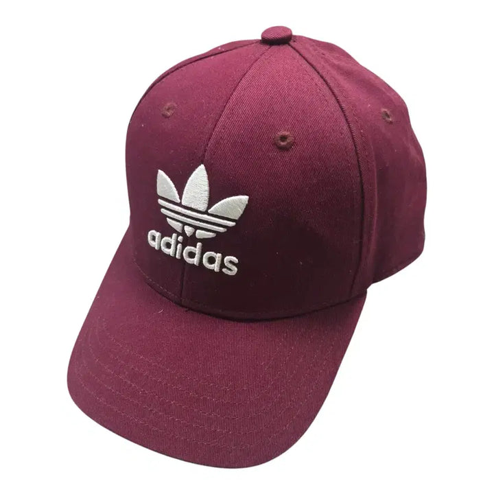 [BUNJANG] Adidas Burgundy Ball Cap Hat / (바배) 아디다스 버건디 볼캡 모자