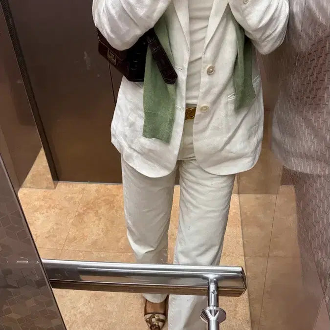 [BUNJANG] Polo Ralph Lauren 100% Linen Blazer Jacket / 폴로 랄프로렌 린넨100 자켓 블레이저