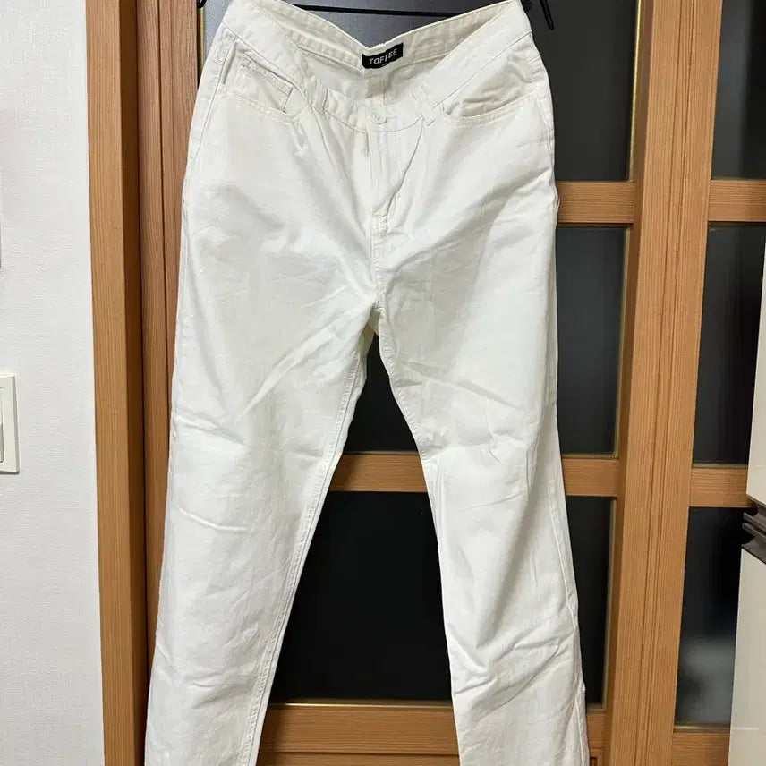 [BUNJANG] TOFFEE White Cotton Pants / TOFFEE 화이트 면바지