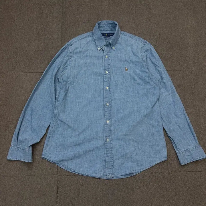 [BUNJANG] Ralph Lauren Polo Chambray Light Wash Shirt (M) / polo 랄프로렌 폴로 샴브레이 연청 셔츠 m